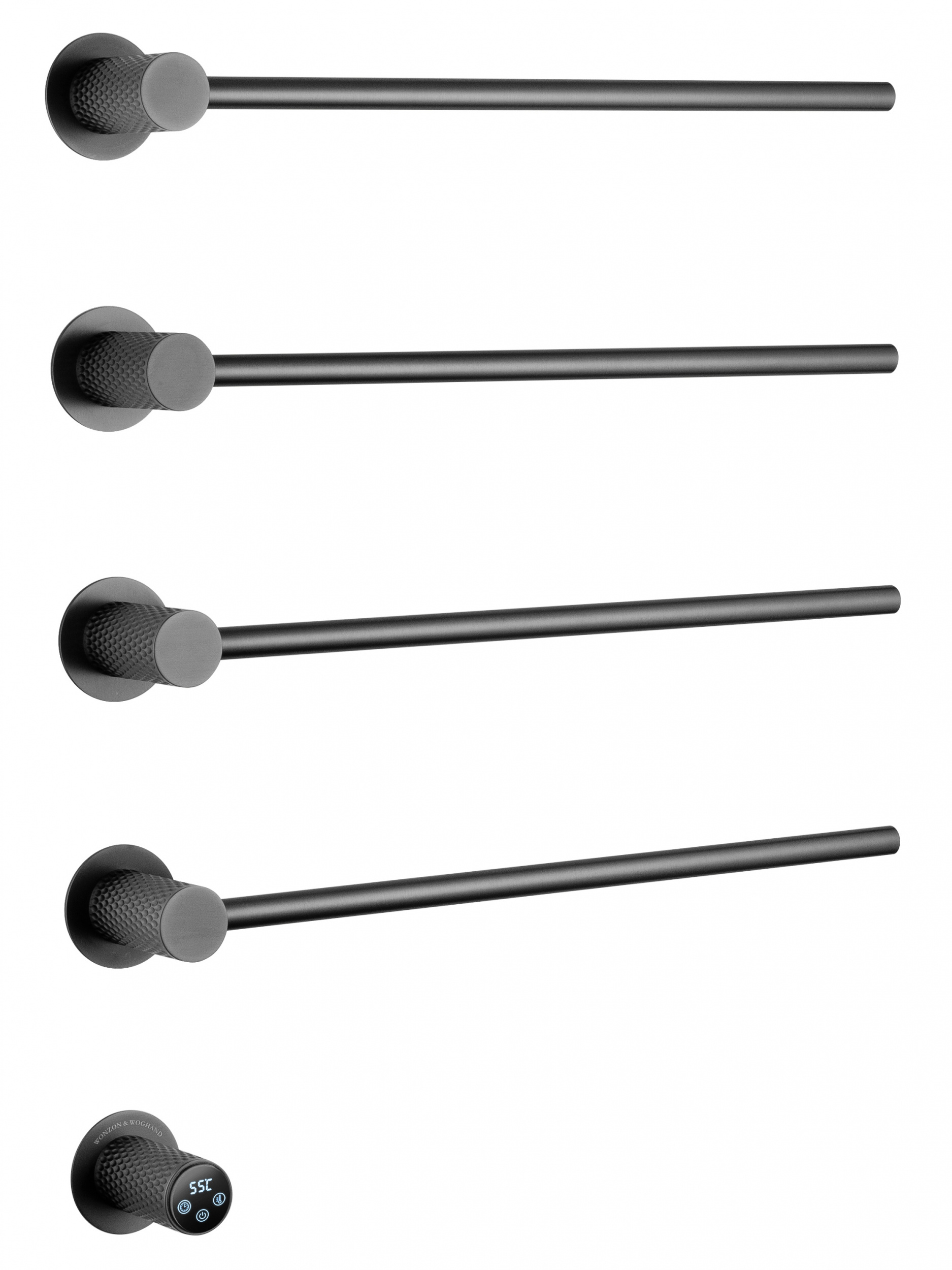 Полотенцесушитель электрический встраиваемый WONZON & WOGHAND MÜNCHEN, Темный графит (WW-A354-GM)