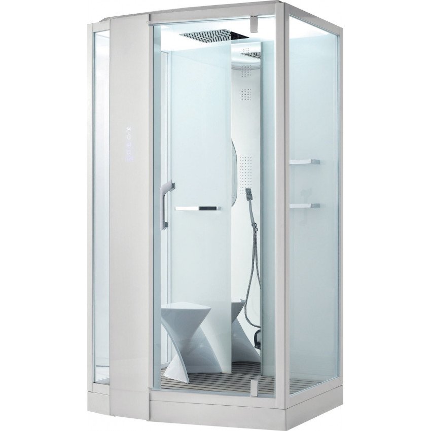 Душевая кабина Orans 89105LS 120x90x220 профиль белый, стекло прозрачное