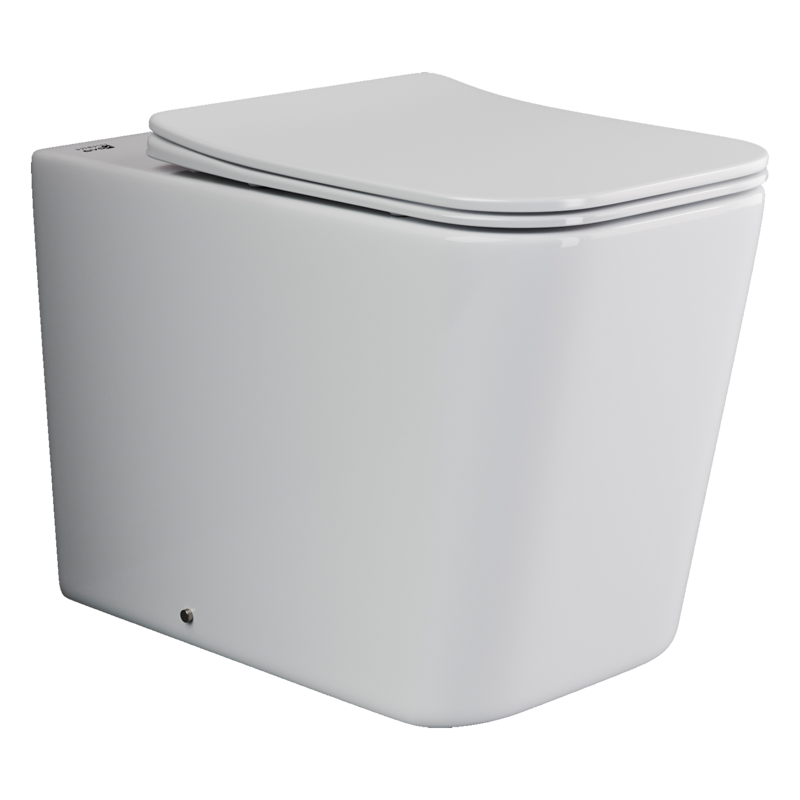 Унитаз приставной Ceramica Nova Cubic CN1809 белый