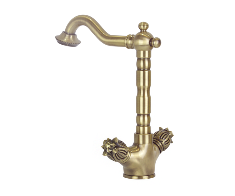Смеситель для раковины Bronze de Luxe FLORENCE 21381, бронза