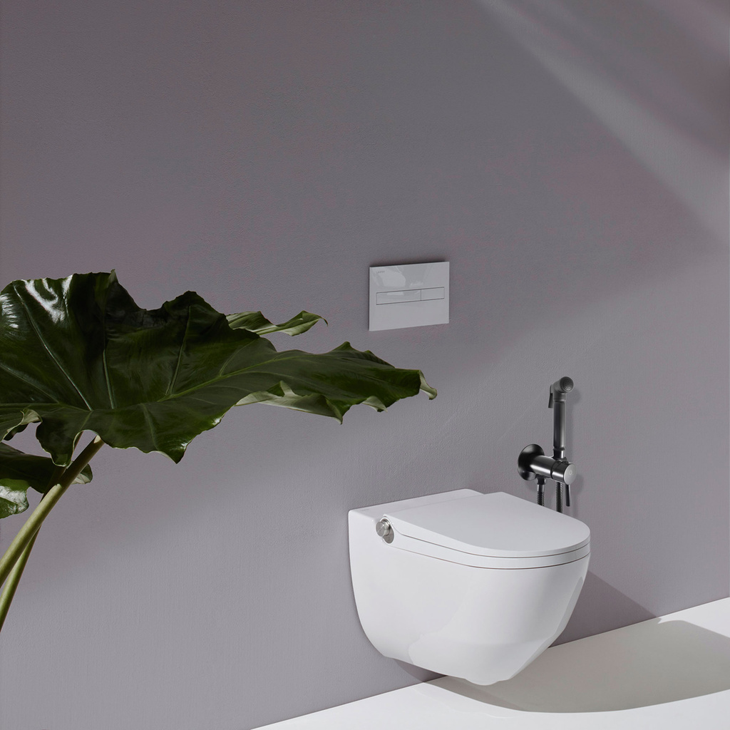 Гигиенический душ со смесителем Rav Slezak Seina SE843/1CMAT, черный