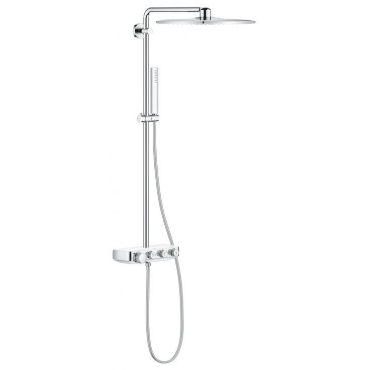 Душевая стойка Grohe Euphoria SmartControl System Cube 26508LS0 белый/хром
