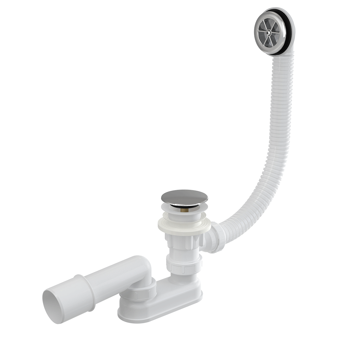 Слив-перелив Alcaplast A505CRM Click-Clack хром