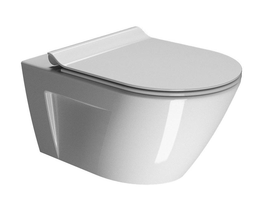 Унитаз подвесной безободковый GSI Norm 861511 белый