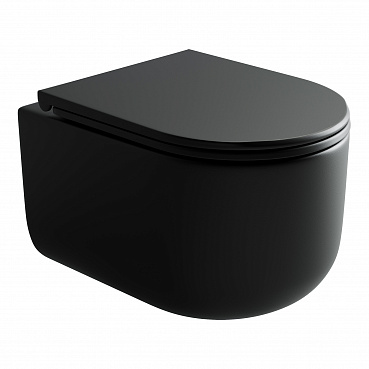 Унитаз подвесной безободковый Ceramica Nova Ulma CN4006MB черный матовый