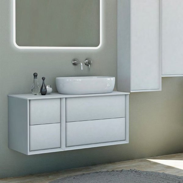 Тумба под раковину Cezares Bellagio 70 подвесная Bianco Opaco