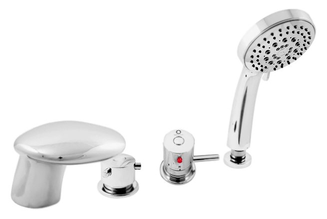 Смеситель на борт ванны Rav Slezak Dunaj Termostat DT271.5P хром