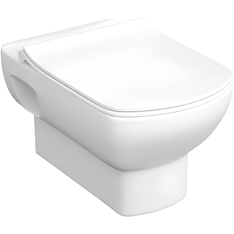 Комплект унитаза с инсталляцией Roca Dama Senso 893104680, глубина унитаза 55см, без клавиши в комплекте, с микролифтом, безободковый, быстросъемное