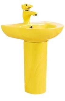 Раковина подвесная 42см Gid Nb192y жёлтый