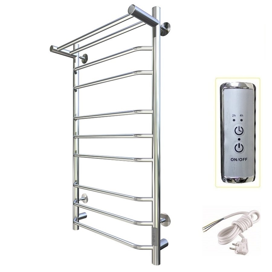 Полотенцесушитель электрический Тругор Браво Пэк сп серия 3 100х50 хром, с полкой