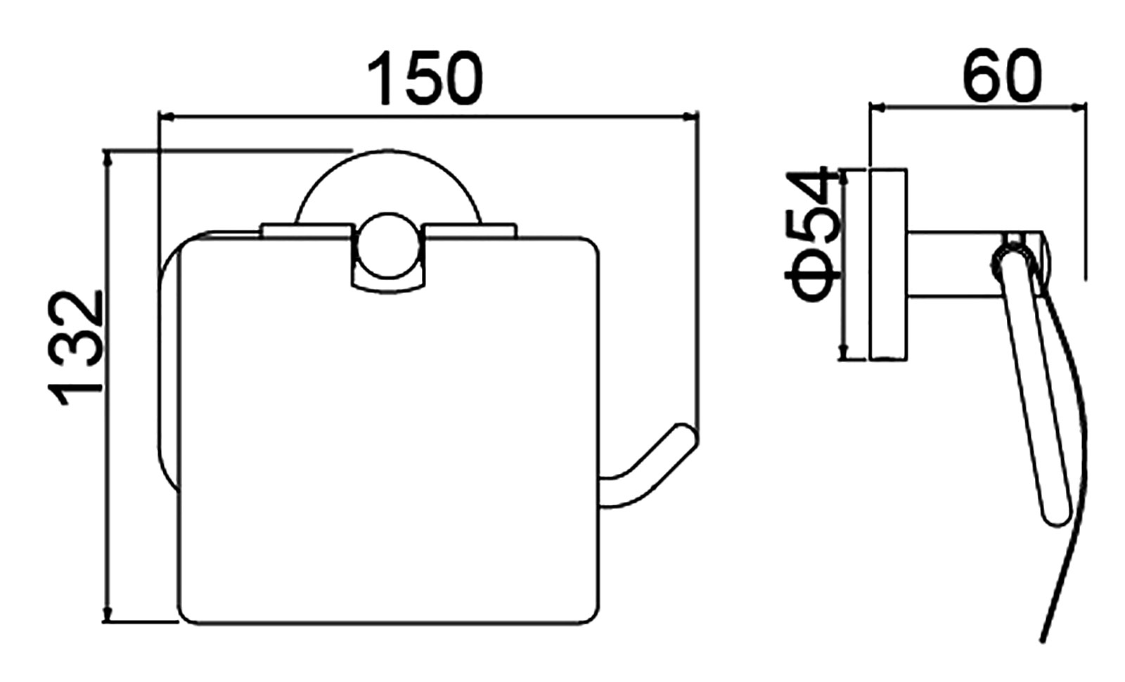 Держатель туалетной бумаги Timo Saona 13042/19 розовое золото