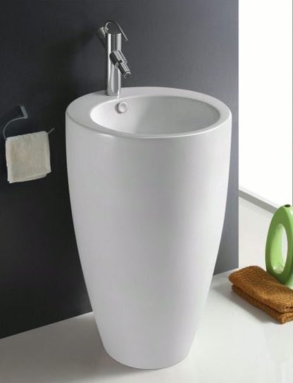 Раковина напольная 49см Gid Nb133 белый