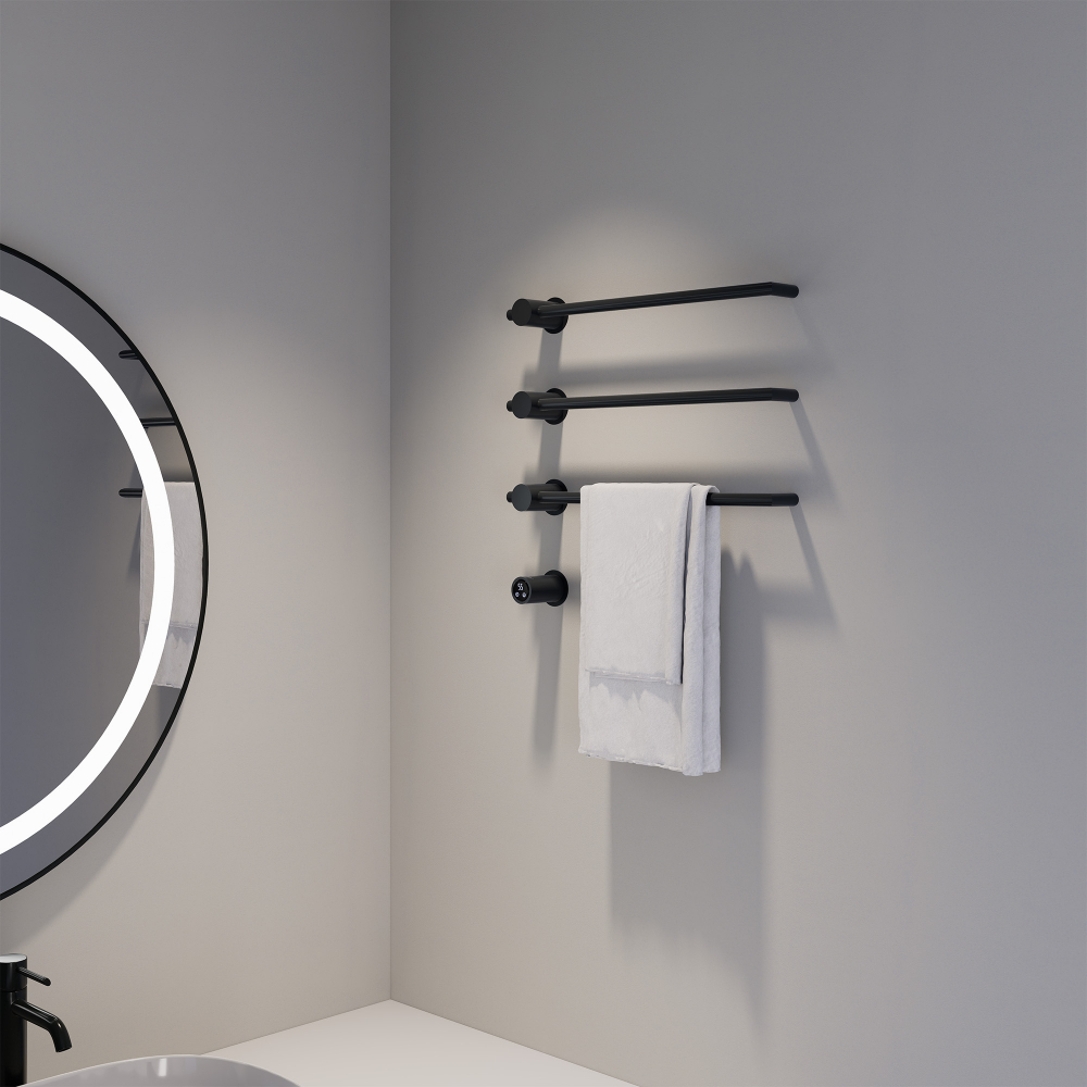 Полотенцесушитель электрический ABBER Charme AH4003MB черный матовый