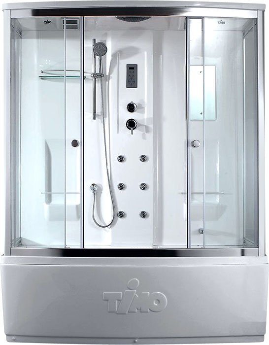 Душевая кабина Timo Lux T-7750  150x88x220 профиль хром глянцевый, стекло прозрачное