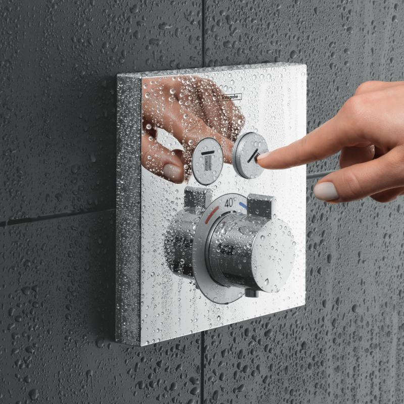 Термостат для душа на 2 потребителя Hansgrohe ShowerSelect 15763000 хром