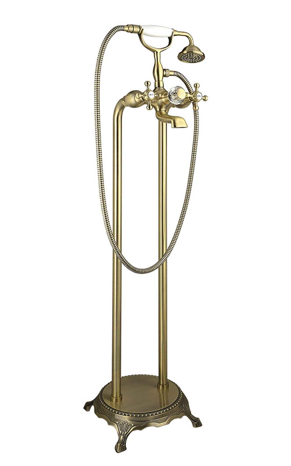 Смеситель для ванны с душем Timo Nelson 1900/02Y-CR антик