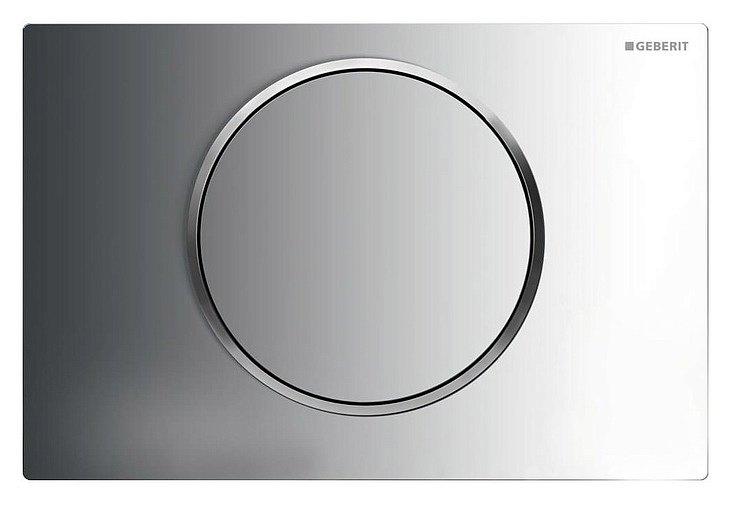Кнопка смыва Geberit Sigma 10 115.758.KH.5 хром глянцевый/хром матовый