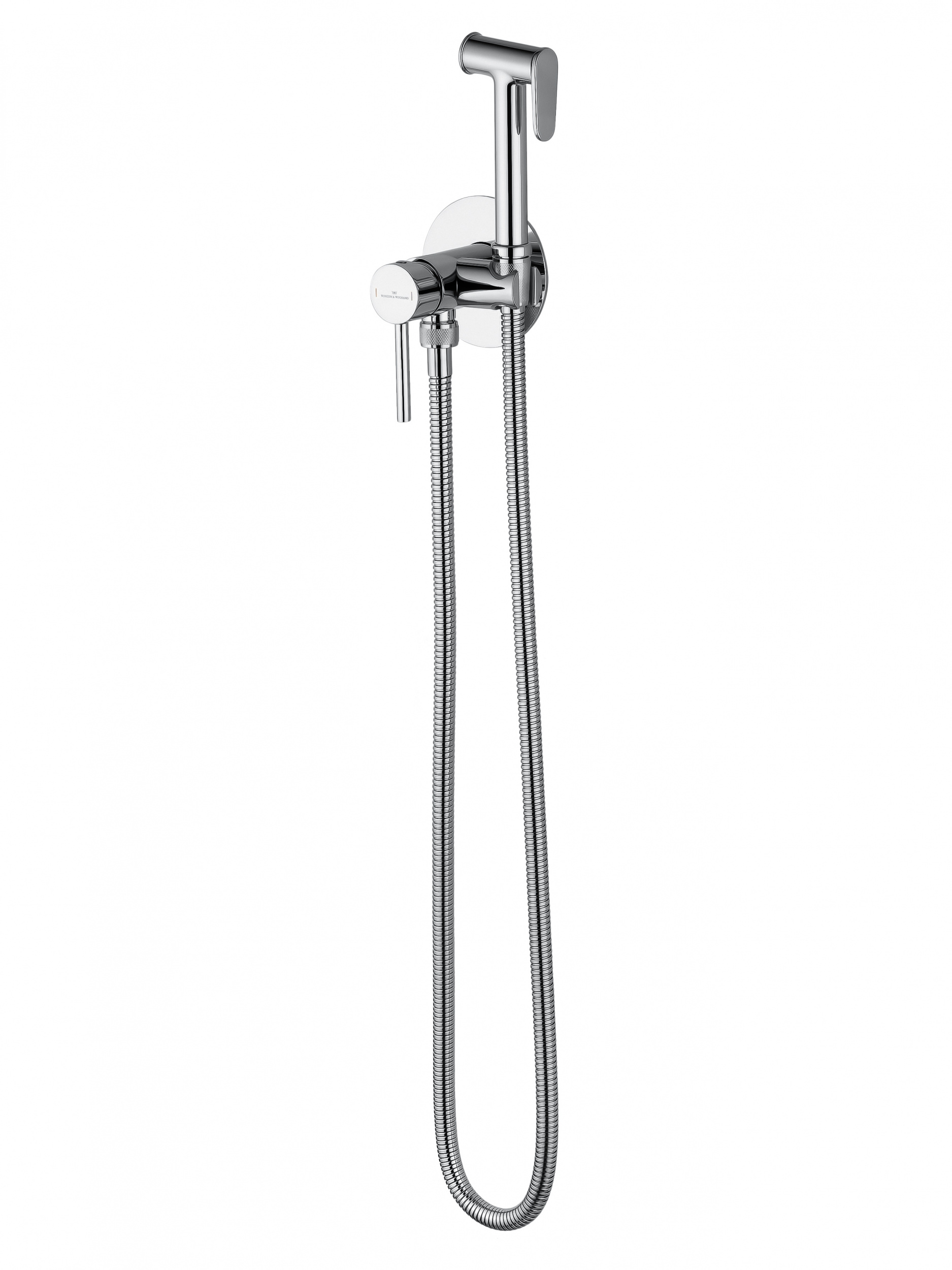 Смеситель с гигиеническим душем встраиваемый WONZON & WOGHAND STICK, Хром (WW-88829902-CR)