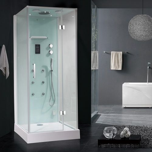 Душевая кабина Orans 8612000 100x90x220 профиль белый, стекло прозрачное