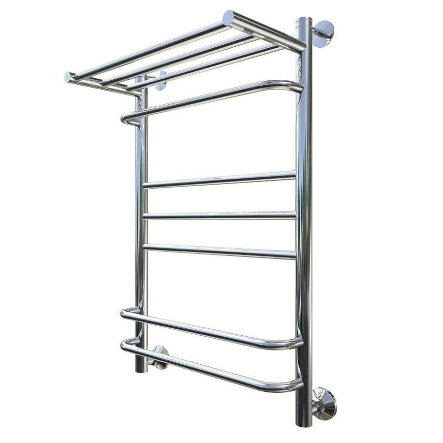 Полотенцесушитель водяной Тругор Идеал Комби серия 3 80х50 хром, с полкой