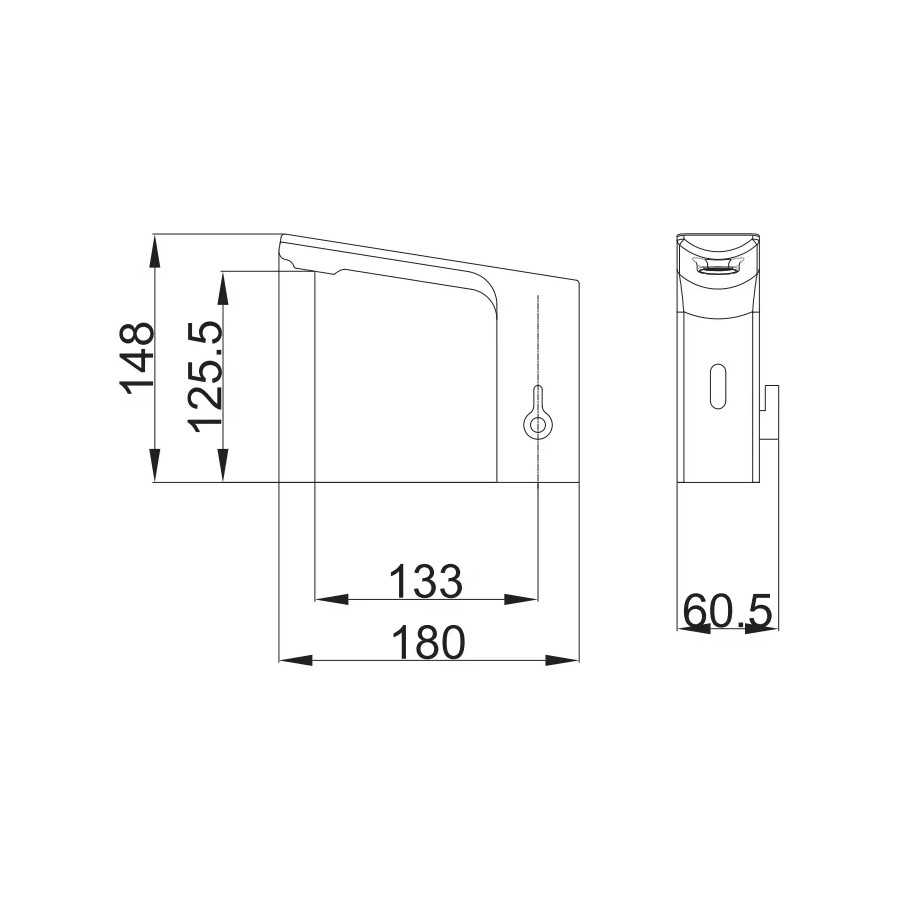 Смеситель для раковины сенсорный BELZ B524-7, черный