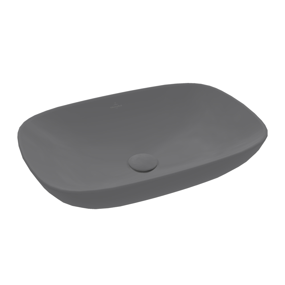 Раковина накладная 56см Villeroy & Boch Loop & Friends 4A4900I4 графит