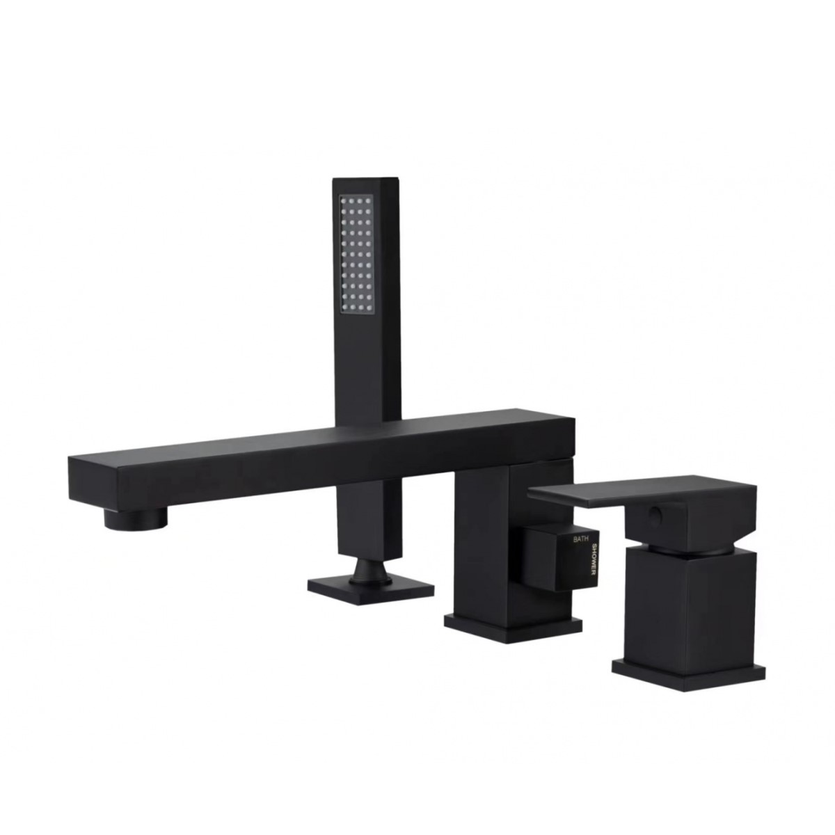 Смеситель на борт ванны D&K Bayern.Liszt DA1514905, черный