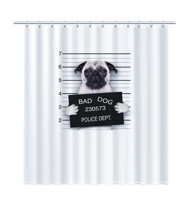 Шторка для ванной Fixsen Dogs FX-2504, без колец