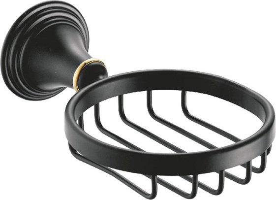 Мыльница Fixsen Luksor FX-71609B Черный Золото