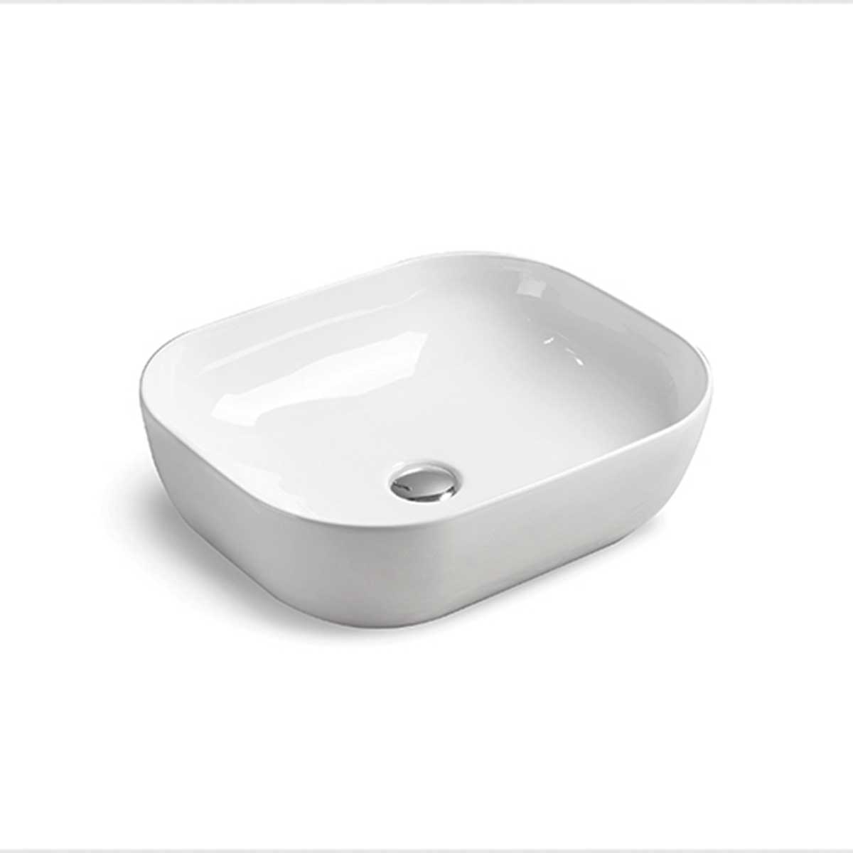Раковина накладная 50см Vincea VBS-101 белый