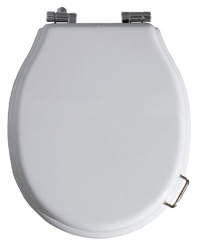 Крышка-сиденье Simas Lante LA006 белая, с микролифтом, петли хром