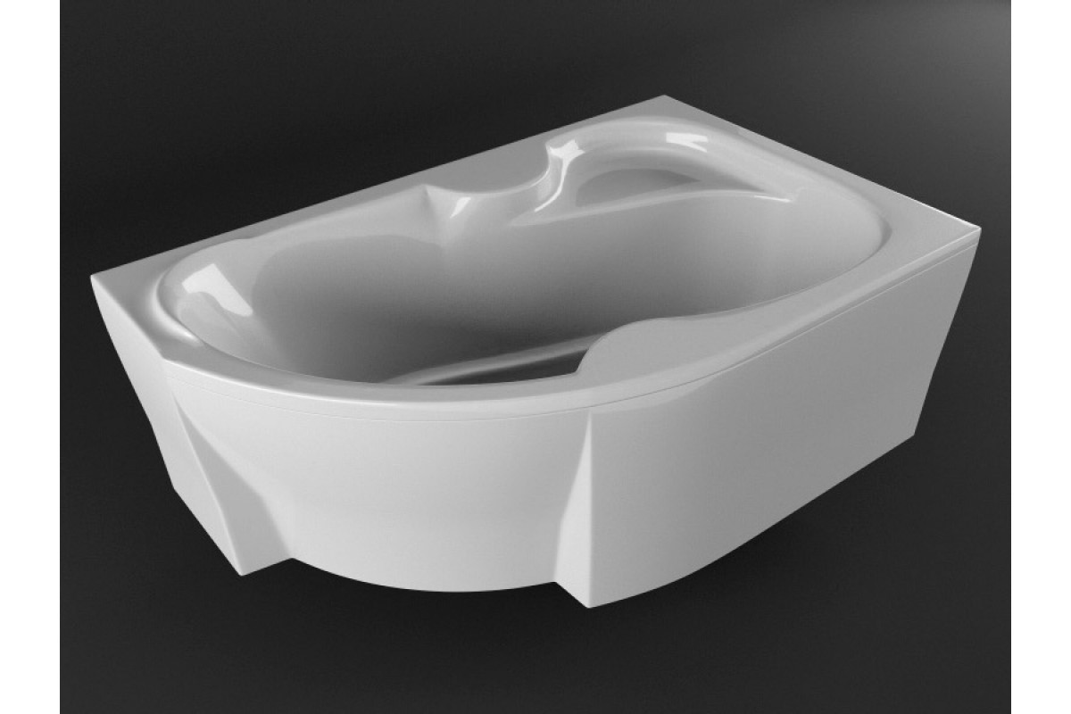 Ванна акриловая правосторонняя Vayer Azalia Гл000006727, 160x105