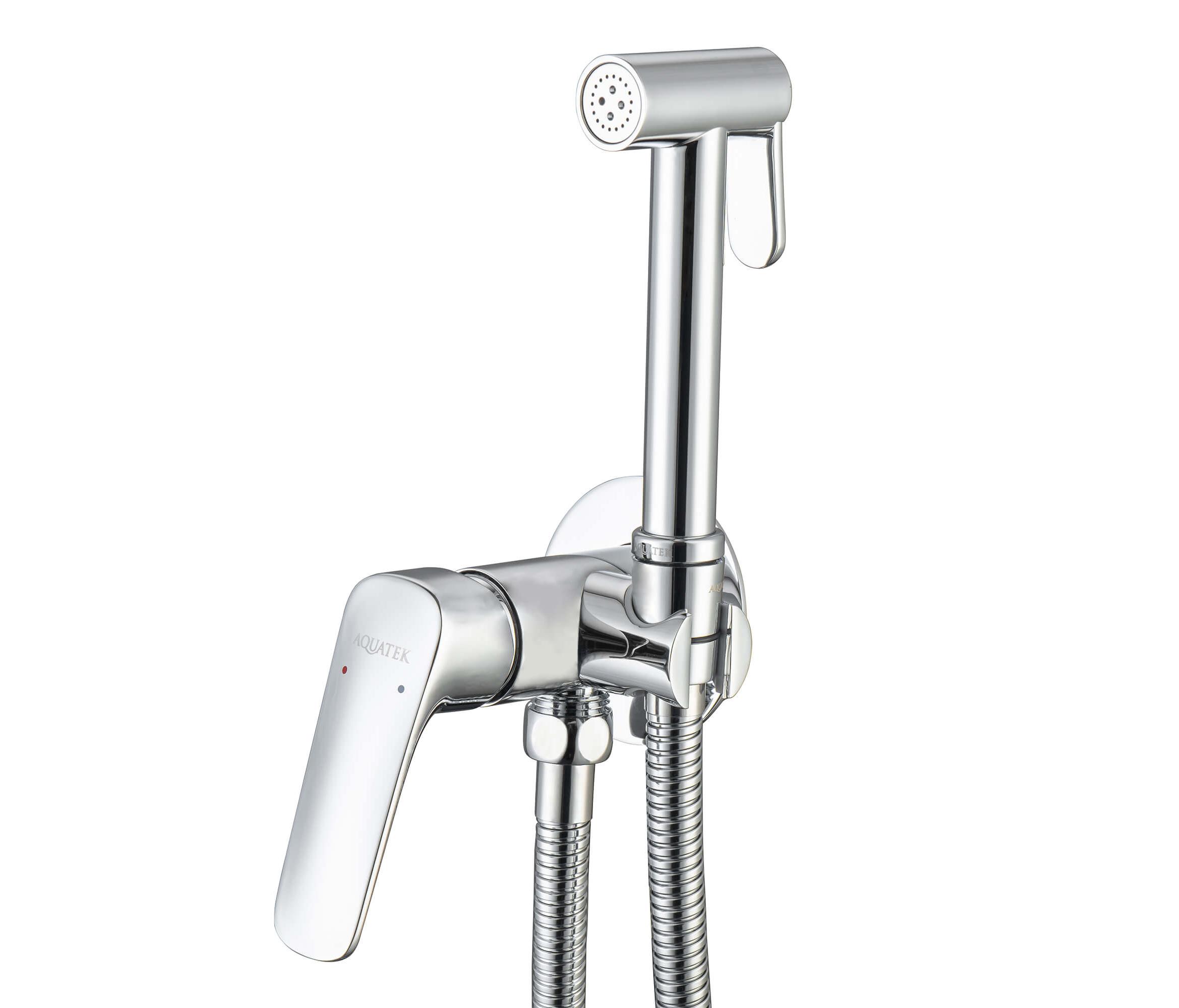 Гигиенический душ со смесителем Aquatek Вега AQ1019CR хром