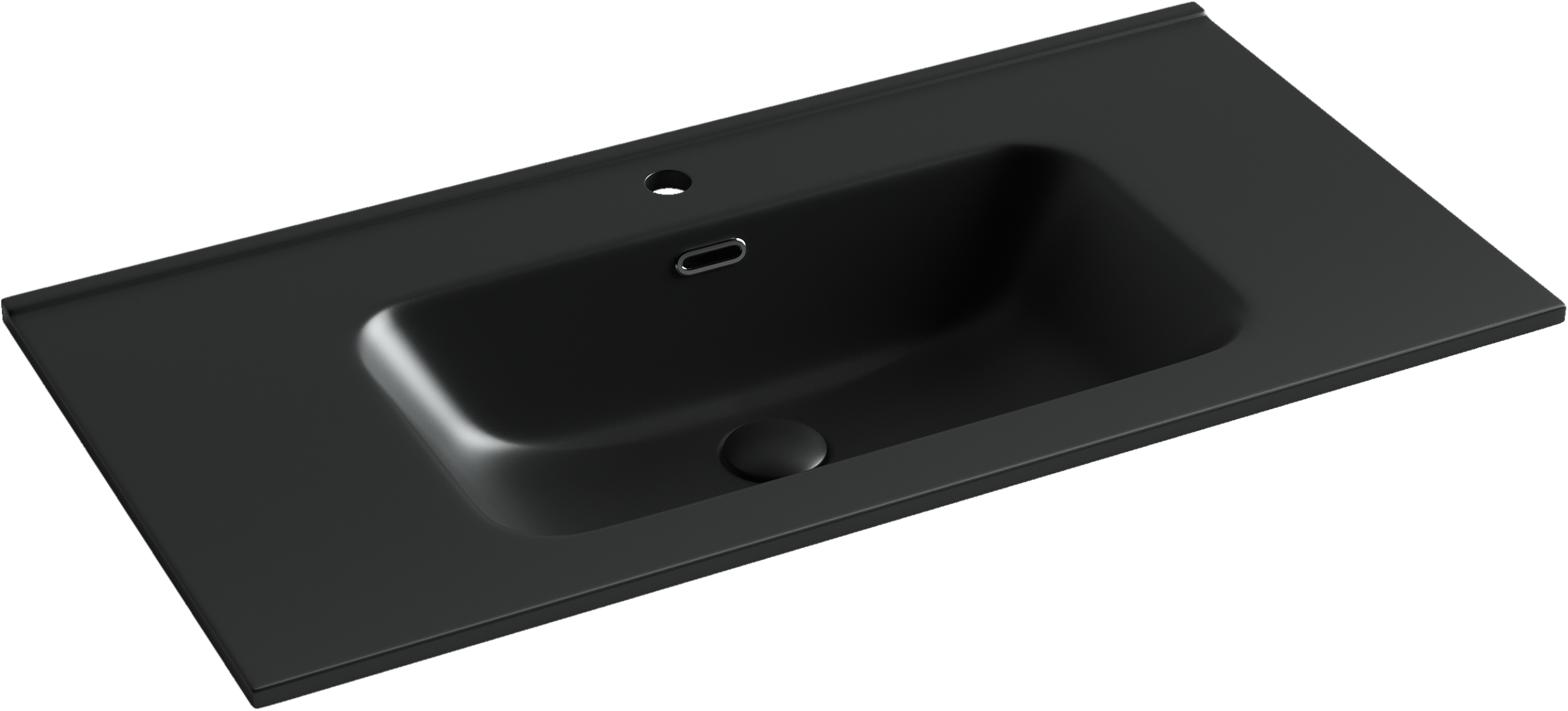 Раковина накладная 91см Ceramica Nova Element CN7002MB черный матовый