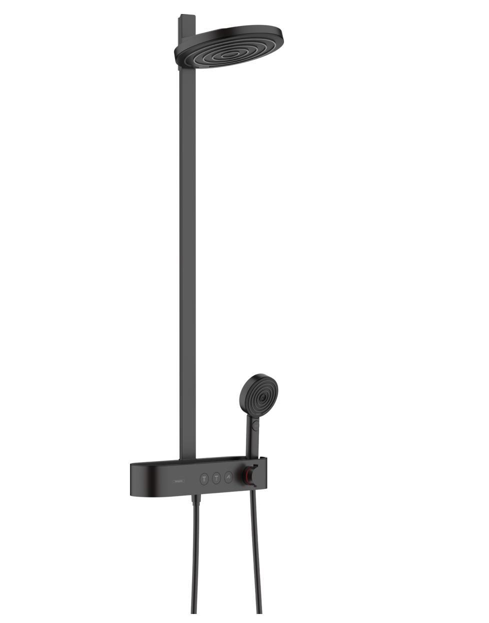 Душевая стойка Hansgrohe Pulsify Showerpipe 2jet 24240670 черный матовый