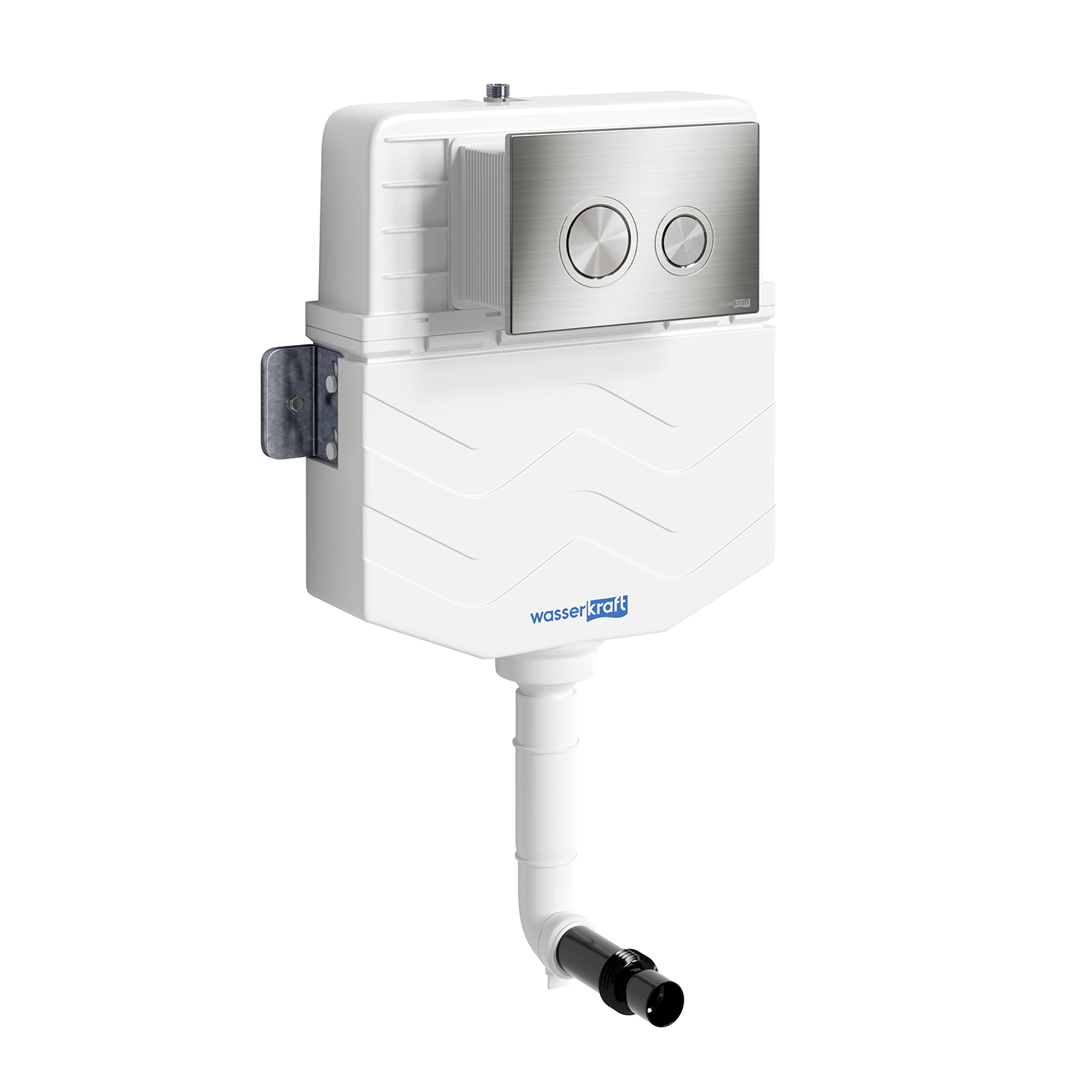 Готовое решение для приставных унитазов WasserKraft Aller 10 10TLT.031.ME.BN01 панель смыва никель