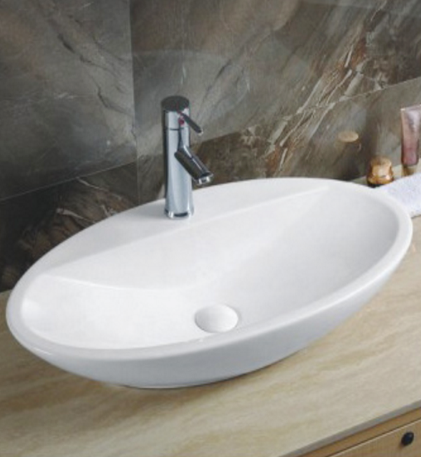 Раковина накладная 73см Gid N9435 белый