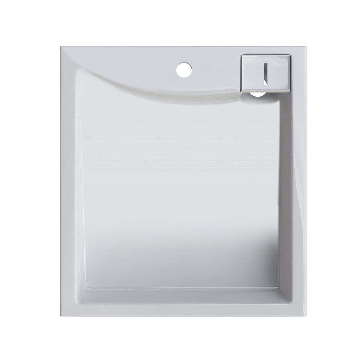 Раковина над стиральной машиной LUX 500х550 с кронштейнами и сливной системой Altasan