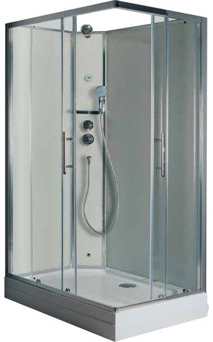 Душевая кабина Timo Ilma ILMA-102 L 120x80x225 профиль черный матовый, стекло прозрачное