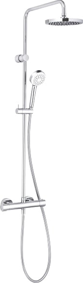 Душевая стойка Kludi Logo Dual Shower System 6809405-00 с термостатом