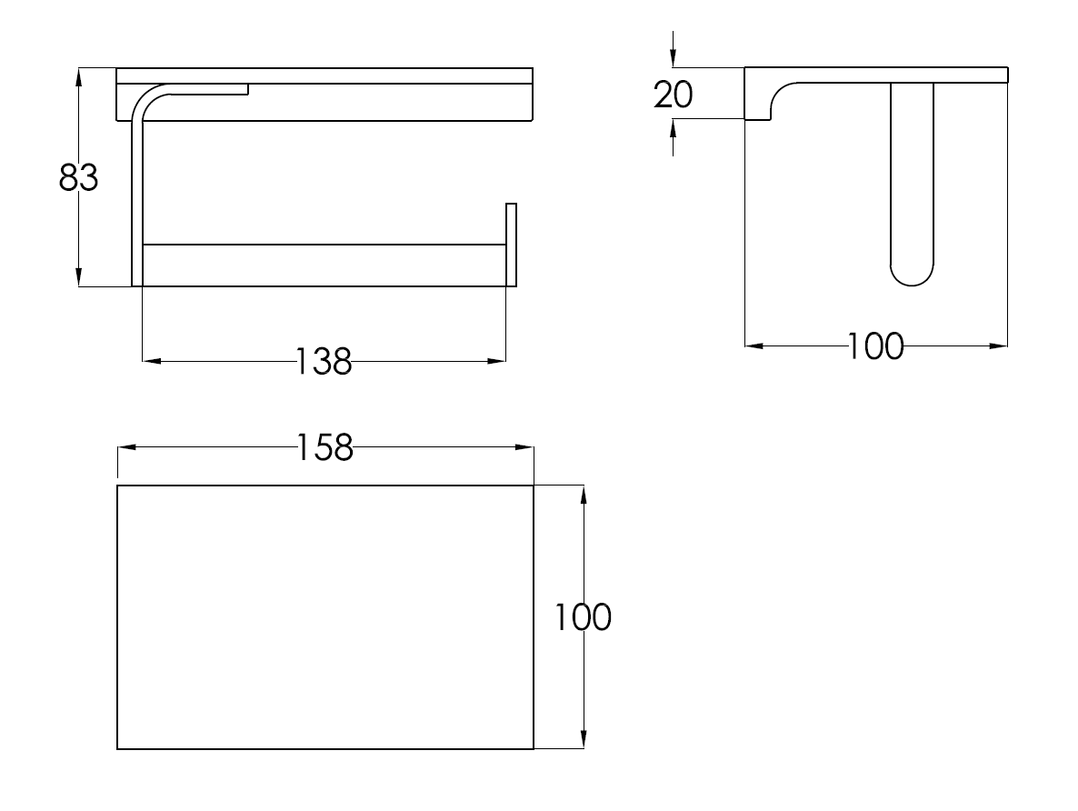 Держатель туалетной бумаги с полкой Benesque Lumiere 70010102 никель брашированный