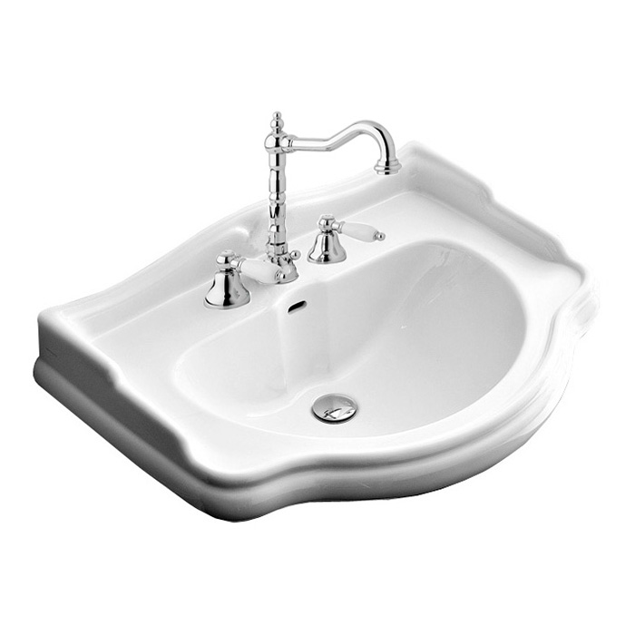 Раковина подвесная 55см Kerasan Retro 104501*3 белый