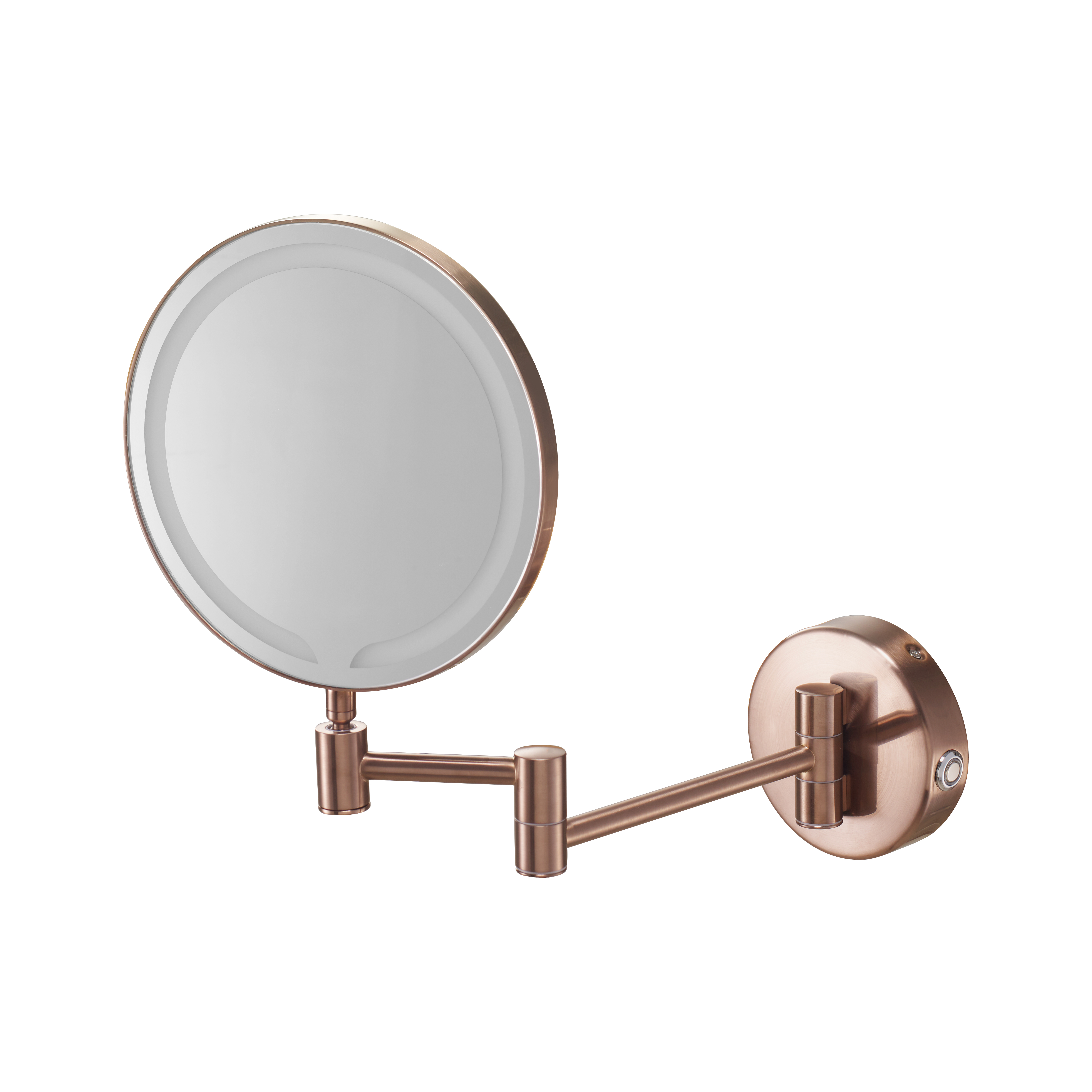 Косметическое зеркало с подсветкой и 3-ех кратным увеличением Benesque Lumiere 70011106 бронза брашированная