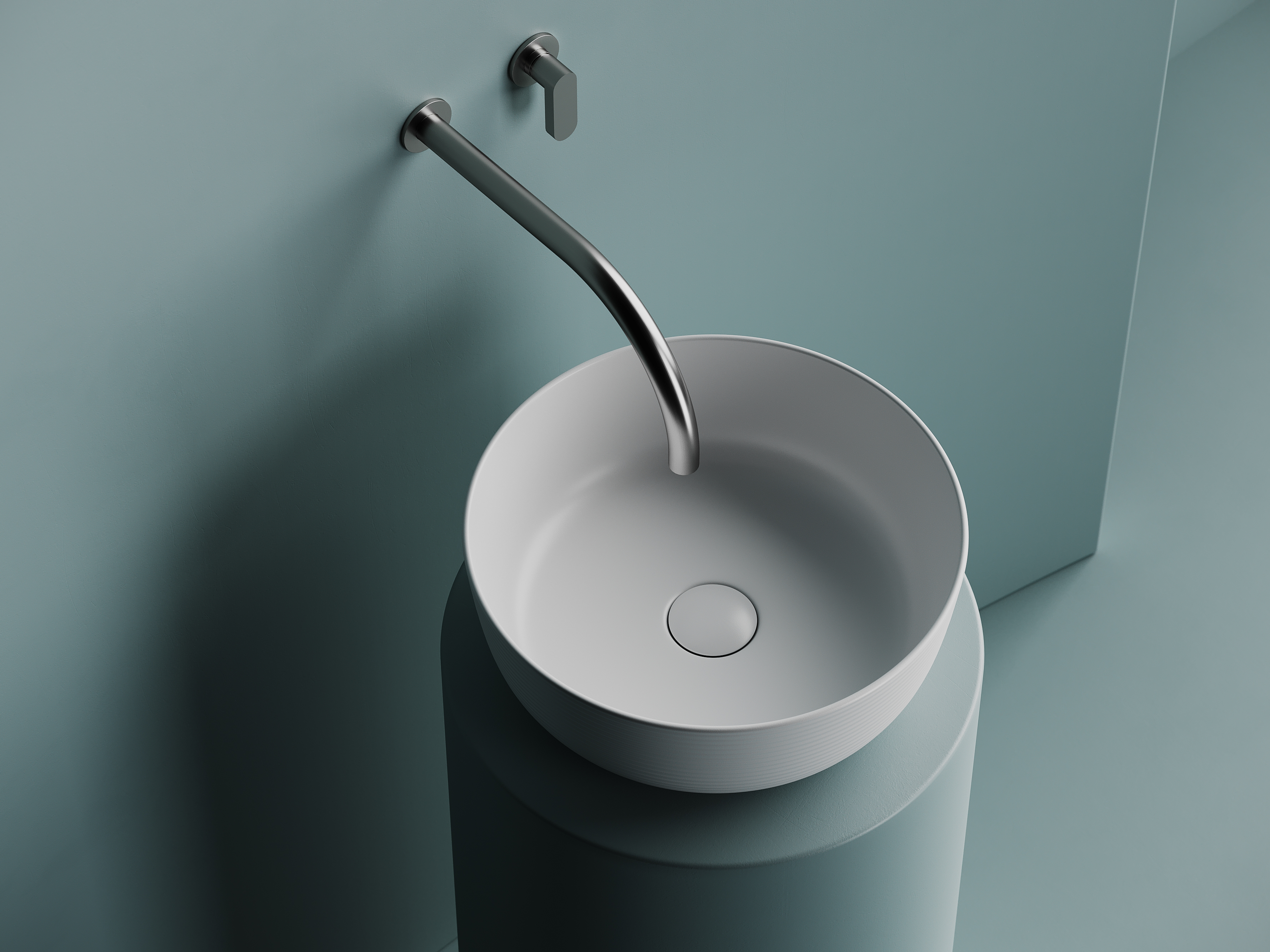 Раковина накладная 35см Ceramica Nova Element CN6073MW белый матовый