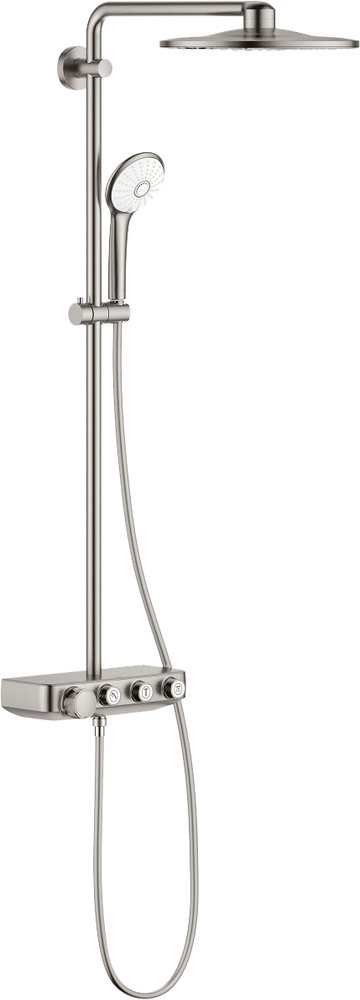 Душевая стойка Grohe Euphoria SmartControl System 310 Duo 26507DC0 с термостатом, суперсталь