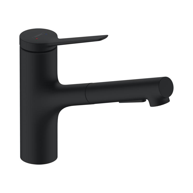 Смеситель для кухни Hansgrohe Zesis M33 74800670 черный матовый
