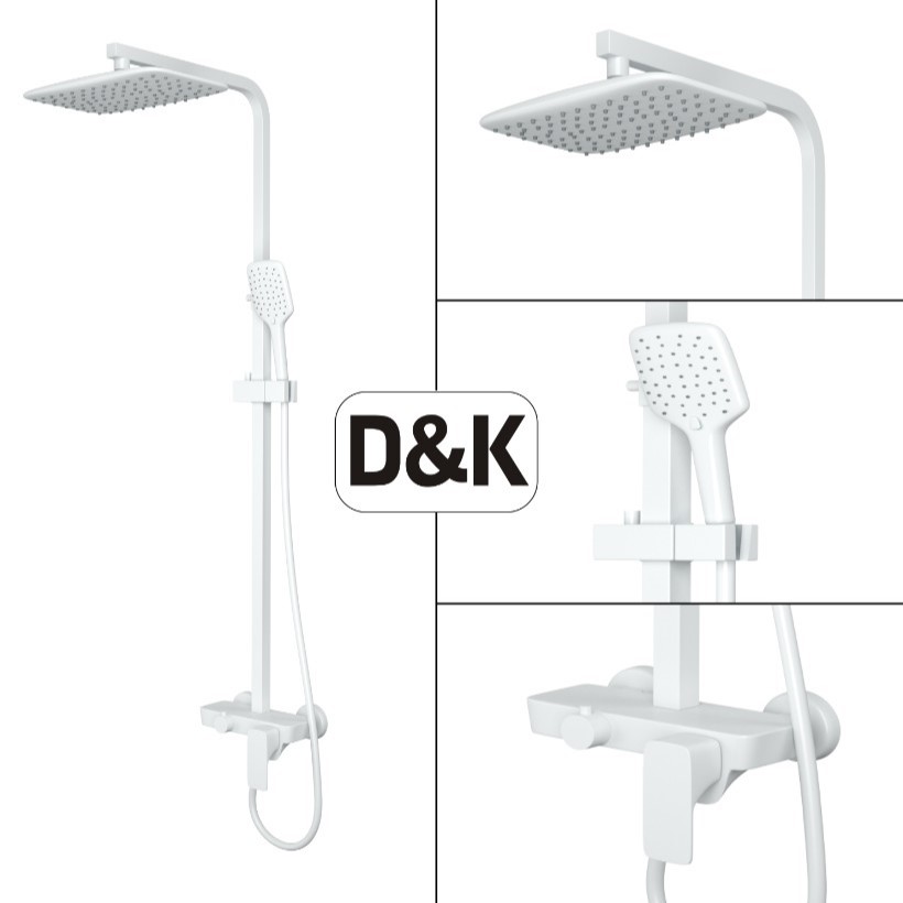 Душевая система D&K Berlin DA1433726A02, белый