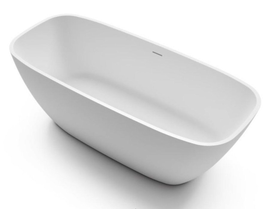 Ванна отдельностоящая Gruppo Treesse Brio 170 иск. камень, белый матовый