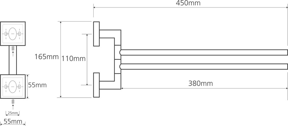 Держатель для полотенец Bemeta Beta 132204102 Хром