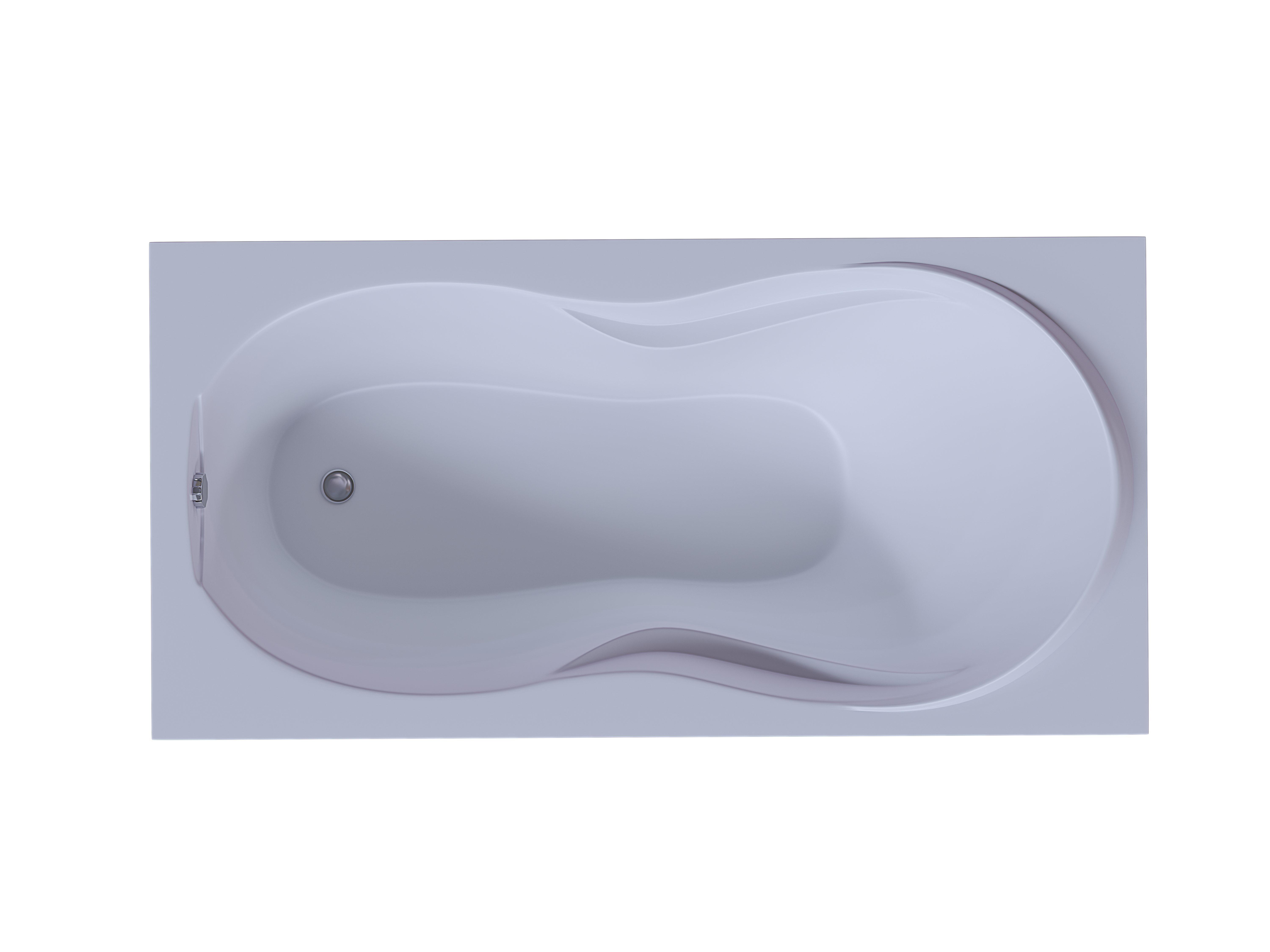 Акриловая ванна Aquatek Мартиника 180x90 см пустая с фр.экр. слив слева